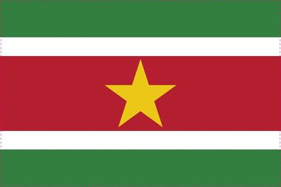 1x Suriname Aufkleber 5cm Flagge breit Sticker Autoaufkleber selbstklebend