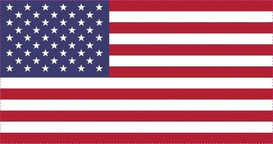 1x USA Aufkleber 10cm Flagge breit Sticker Autoaufkleber Amerika