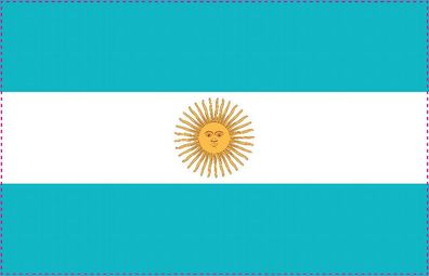 1x Argentinien Aufkleber 10cm Flagge breit Sticker Autoaufkleber