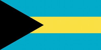 1x Bahamas Aufkleber 5cm Flagge breit Sticker Autoaufkleber selbstklebend