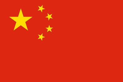 1x China Aufkleber 5cm Flagge breit Sticker Autoaufkleber selbstklebend