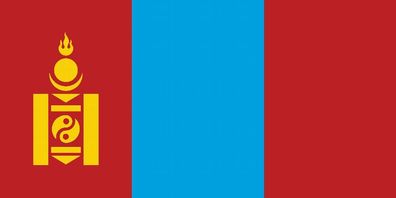 1x Mongolei Aufkleber 5cm Flagge breit Sticker Autoaufkleber selbstklebend