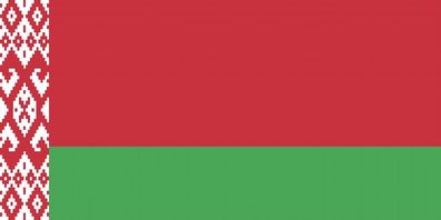 1x Weißrussland Aufkleber 10cm Flagge breit Sticker Autoaufkleber selbstklebend