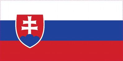1x Slowakei Aufkleber 10cm Flagge breit Sticker Autoaufkleber selbstklebend