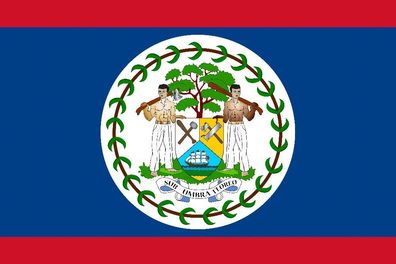 1x Belize Aufkleber 10cm Flagge breit Sticker Autoaufkleber selbstklebend