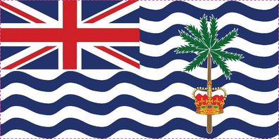 1x Britisches Territorium im indischen Ozean Aufkleber 10cm Flagge breit Sticker