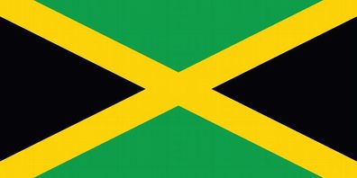 1x Jamaika Aufkleber 10cm Flagge breit Sticker Autoaufkleber selbstklebend