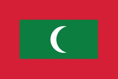 1x Malediven Aufkleber 5cm Flagge breit Sticker Autoaufkleber selbstklebend