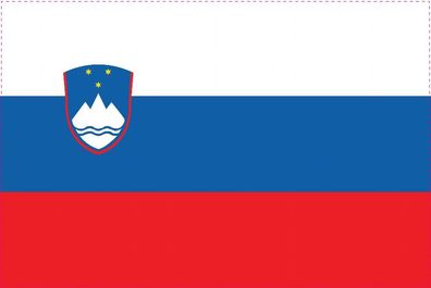 1x Slowenien Aufkleber 10cm Flagge breit Sticker Autoaufkleber selbstklebend