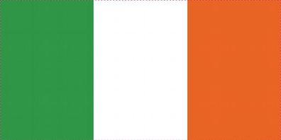 1x Irland Aufkleber 40cm Flagge breit Sticker Autoaufkleber selbstklebend