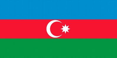 1x Aserbaidschan Aufkleber 20cm Flagge breit Sticker Autoaufkleber