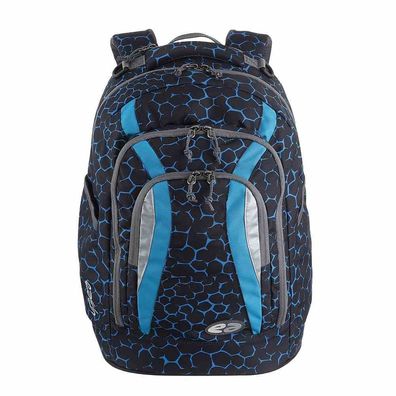 YZEA by TAKE IT EASY Schulrucksack Go Net blau schwarz 29L Rucksack