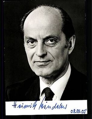 Heinrich Windelen Autogrammkarte 80er Jahre Original Signiert + 8810