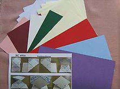 Mireille Springkarten Grußkarten "Fächer" Kouvert Handtaschen- Pyramiden-Faltkarten