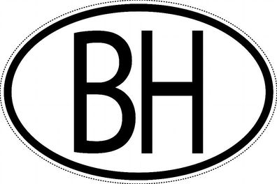 Belize Länderkennzeichen "BH" 15x9,8cm Auto PKW Kennzeichen Sticker