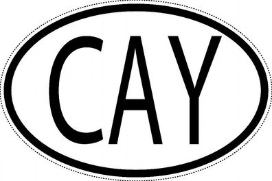 Cayman Länderkennzeichen "CAY" 15x9,8cm Auto PKW Kennzeichen Sticker