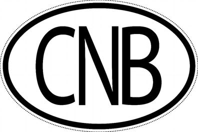 Sabah und Labuan Länderkennzeichen "CNB" 15x9,8cm Auto PKW Kennzeichen Sticker