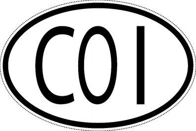 Cook Inseln Länderkennzeichen "COI" 15x9,8cm Auto PKW Kennzeichen Sticker