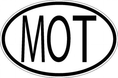 Montserrat Länderkennzeichen "MOT" 15x9,8cm Auto PKW Kennzeichen Sticker