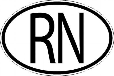 Niger Länderkennzeichen "RN" 15x9,8cm Auto PKW Kennzeichen Sticker