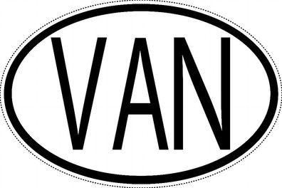 Vanatua Länderkennzeichen "VAN" 15x9,8cm Auto PKW Kennzeichen Sticker