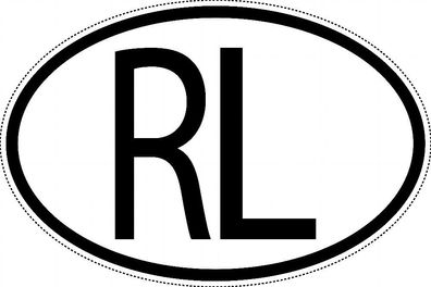 Libanon Länderkennzeichen "RL" 10x6,5cm Auto PKW Kennzeichen Sticker