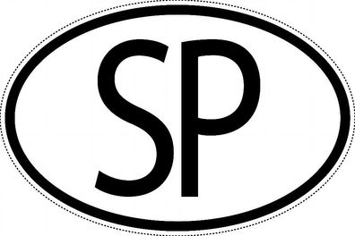 Somalia Länderkennzeichen "SP" 10x6,5cm Auto PKW Kennzeichen Sticker