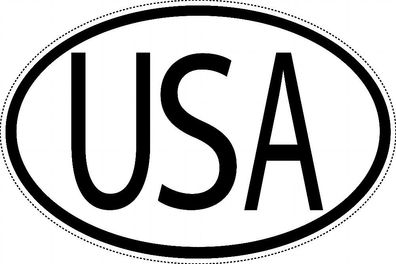 USA Länderkennzeichen "USA" 10x6,5cm Auto PKW Kennzeichen Sticker
