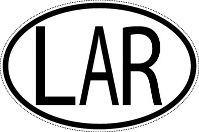 Lybien Länderkennzeichen "LAR" 10x6,5cm Auto PKW Kennzeichen Sticker