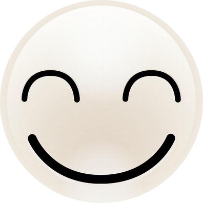 50x Aufkleber Smiley breites Grinsen 2cm, farbig, Sticker, Smileys, Smile, Deko