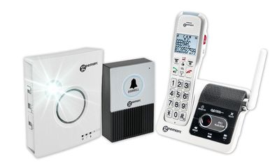Geemarc AmpliDECT 595 U.L.E Doorbell Senioren-Telefon mit Türklingel und Klingeltonve