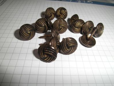 100 Ziernägel/ Polsternägel Oxford rosette , 12 mm im Durchmesser