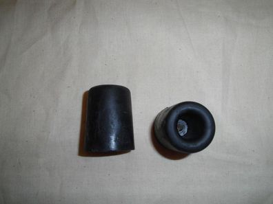 2 Türstopper Vollgummi in stabiler Qualität 5 cm hoch, schwarz