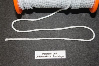 1m Bleiband, Kugelbleiband weiß f. leichte Dekos und Storeware / Meterpreis