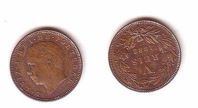 5 Reis Kupfer Münze Portugal 1882