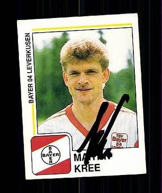 Martin Kree Bayer Leverkusen Panini Sammelbild 1991 Original Signiert + A48238