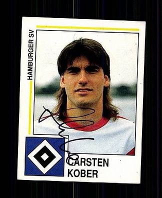 Carsten Kober Hamburger SV Panini Sammelbild 1991 Original Signiert + A48246