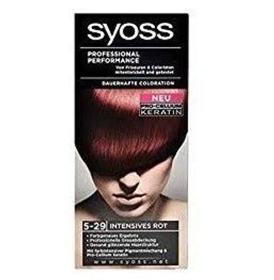 Syoss Intensives Rot 5-29 Professional Performance Colors dauerhafte Haarfarbe