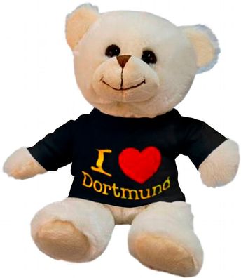 Plüsch - Teddybär mit Shirt - I Love Dortmund - 27063 - Größe ca 26cm