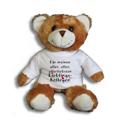 Teddybär mit Shirt - Für meinen aller, aller, allerliebsten Lieblings-Kollegen - G