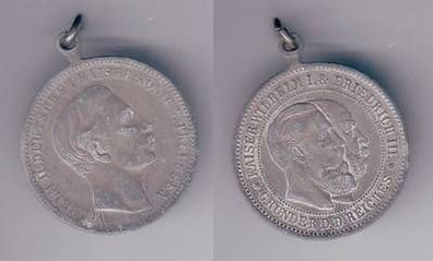 alte Medaille Wilhelm I. Friedrich III. und Wilhelm II. Deutscher Kaiser 1888