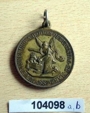 seltene Bronze Medaille Zum 90ten Geburtstag von Kaiser Wilhelm I. 1887