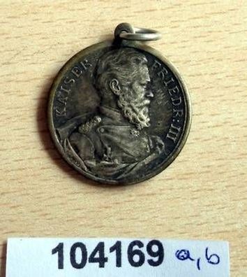 seltene Bronze Medaille Zum Todestag von Kaiser Friedrich III 15. Juni 1888