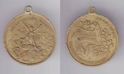 alte Bronze Medaille Ungarn Istenért Királyért Hazáért 1848-1898