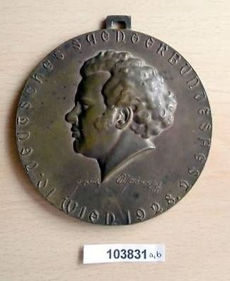 große alte Bronze Medaille Deutsches Sängerbundesfest Wien 1928
