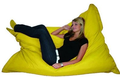 Riesensitzsack Sitzsack Sitzkissen XXL Kissen Riesenkissen Sessel Sofa gelb
