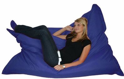 Riesensitzsack Sitzsack Sitzkissen XXL Kissen Bodenkissen Sessel Sofa blau