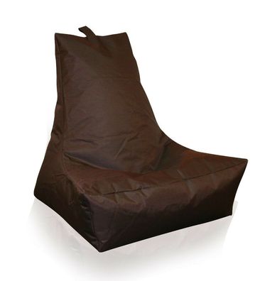Lounge Sessel dunkelbraun Riesensitzsack Sitzsack Sitzkissen XXL Indoor Outdoor