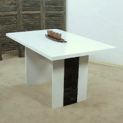 Esstisch Hochglanz Echtholz Schindelfarbe Wenge Esszimmertisch Küchentisch Tisch