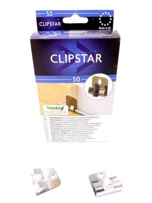 Corpet Clipstar System für Leisten 50 Stk Leistenclips Befestigung